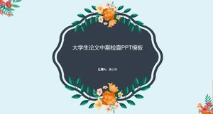 PPT-Vorlage für die Zwischenprüfung der Dissertation von College-Studenten