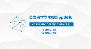 İngilizce tıbbi akademik rapor ppt şablonu