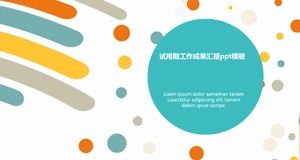 Plantilla ppt del informe de resultados de trabajo del período de prueba