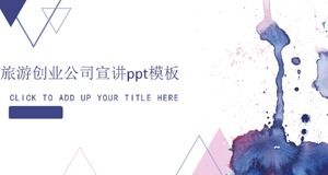 Template ppt presentasi perusahaan startup perjalanan