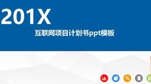 İnternet proje planı ppt şablonu