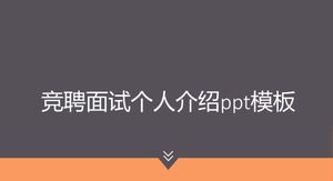 İş görüşmesi kişisel tanıtım ppt şablonu