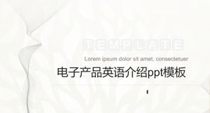 Elektronik ürün İngilizce tanıtım ppt şablonu
