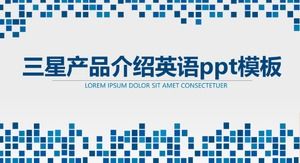 Samsung ürün tanıtımı İngilizce ppt şablonu