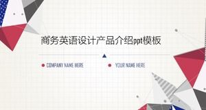 İş İngilizcesi tasarım ürün tanıtımı ppt şablonu