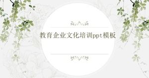 Eğitim kurum kültürü eğitimi ppt şablonu