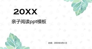 Ebeveyn-çocuk okuma ppt şablonu