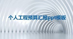 Kişisel proje bütçe raporu ppt şablonu