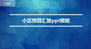 Topluluk bütçe raporu ppt şablonu