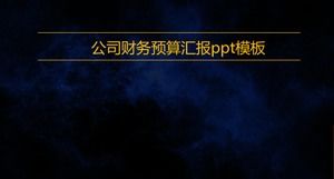 Şirket mali bütçe raporu ppt şablonu