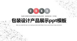 Plantilla ppt de exhibición de productos de diseño de empaque