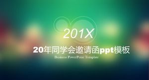 Modelo de ppt de reunião de colegas de 20º aniversário de formatura