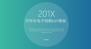 Modelo de ppt de álbum eletrônico de reunião de colegas de classe