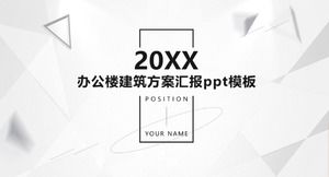 Ofis binası inşaat planı raporu ppt şablonu