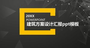 Mimari şema tasarım raporu ppt şablonu