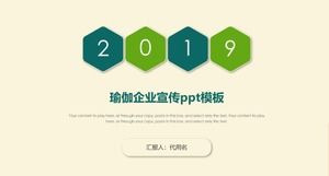 Template ppt promosi bisnis yoga