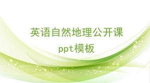 Modelo de ppt de classe aberta de geografia natural inglesa