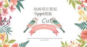 Template ppt buku perencanaan proyek animasi