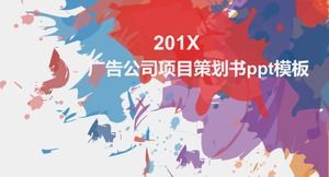 Șablon ppt de plan de proiect al companiei de publicitate