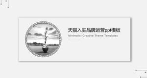 Tmall installé dans le modèle ppt d'opération de marque