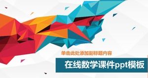 Çevrimiçi matematik eğitim yazılımı ppt şablonu