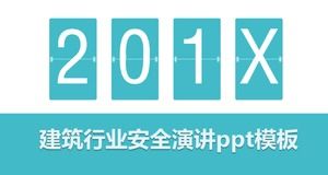 İnşaat sektörü güvenlik konuşması ppt şablonu