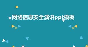 Bezpieczeństwo informacji w sieci szablon ppt mowy