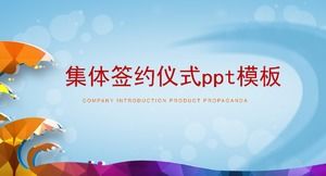 Modelo de ppt de cerimônia de assinatura coletiva