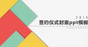İmza töreni kapak ppt şablonu