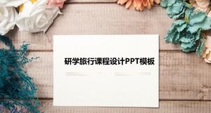 Research travel course design ppt template