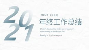 Modello PPT del rapporto di fine anno conciso atmosferico