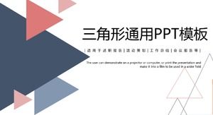 Modèle ppt universel d'entreprise de ligne de géométrie de triangle simple
