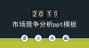 Plantilla ppt de análisis de competencia de mercado