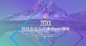 Rede ppt-Vorlage für die Gartensicherheitsproduktion