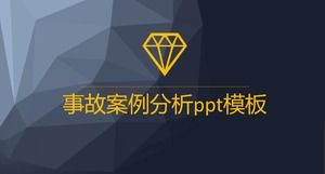 Modelo de ppt de análise de caso de acidente