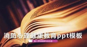 Ogień szablon ppt edukacji zdrowia psychicznego