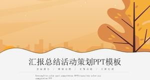 PPT-Vorlage für die zusammenfassende Ereignisplanung melden