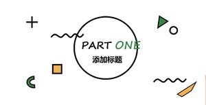 Mic șablon PPT creativ în stil MBE