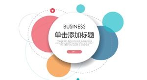 Basit evrensel renkli balon PPT şablonu