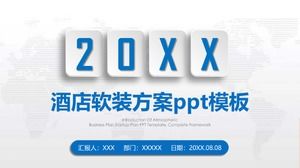 Template ppt rencana dekorasi lembut hotel