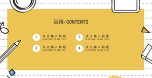 Plantilla PPT de defensa de tesis de graduación de fondo de estilo cómico de moda simple