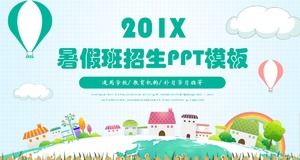 Modello ppt per la promozione dell'iscrizione alle classi estive caldo e semplice