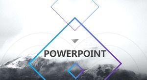 Modello PPT in stile rivista in stile europeo e americano di moda