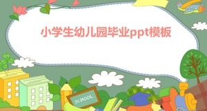 Modelo de ppt de formatura do jardim de infância da escola primária
