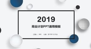 Template PPT umum bisnis dekorasi gelembung