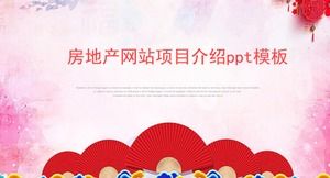 Emlak web sitesi proje tanıtımı ppt şablonu