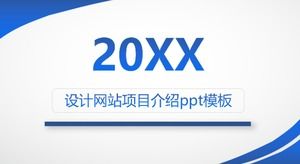 Tasarım web sitesi projesi tanıtım ppt şablonu