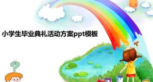 Modèle ppt de plan d'activité de cérémonie de remise des diplômes à l'école primaire