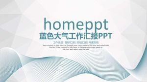 Template PPT laporan kerja suasana biru