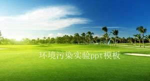 Environmental pollution experiment ppt template